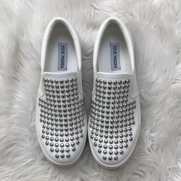 Steve Madden Shoes - White Stud Platform Shoes
